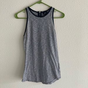 Black and white striped tank top